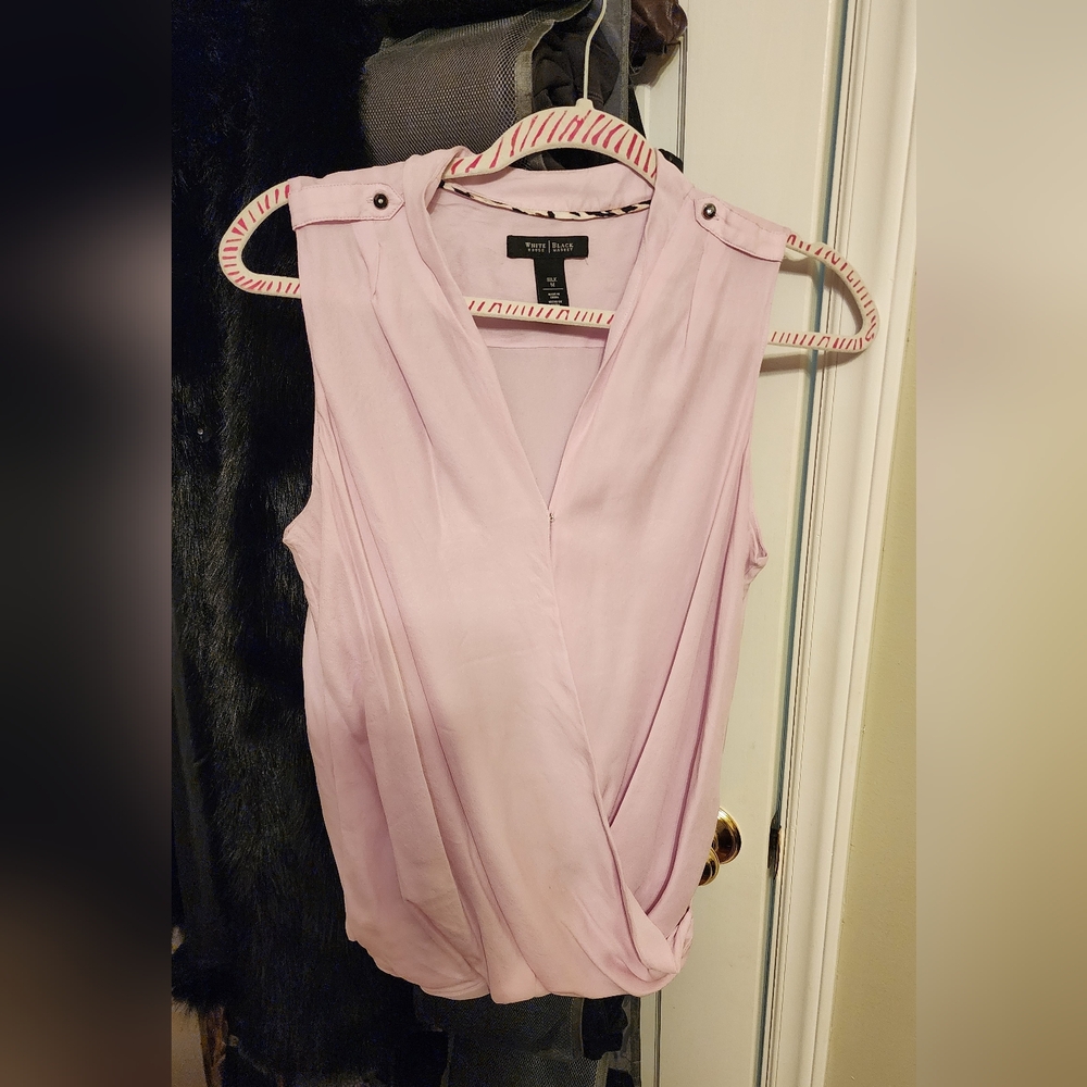 Women's Pink 100% Silk Top